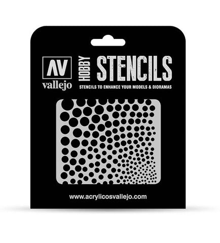 Vallejo Hobby Stencils: Circle Textures 125x125mm - STUFFHUNTER
