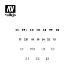 Vallejo Hobby Stencils: Soviet Numbers WWII Markings Scale 1/35 125x125mm - STUFFHUNTER