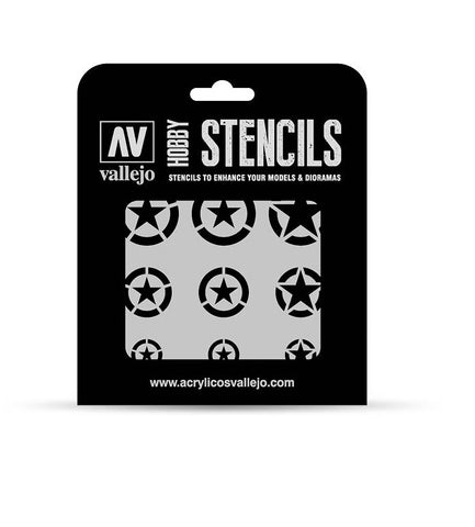 Vallejo Hobby Stencils: USAF Markings Markings 1/32 1/48 1/72 125x125mm - STUFFHUNTER