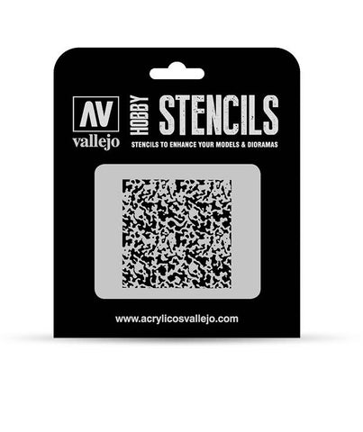 Vallejo Hobby Stencils: Weathered Paint 1/72 Markings 125x125mm - STUFFHUNTER