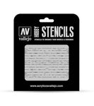 Vallejo Hobby Stencils: Wood Texture Num. 1 Scale 1/35 125x125mm - STUFFHUNTER