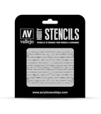 Vallejo Hobby Stencils: Wood Texture Num. 1 Scale 1/35 125x125mm - STUFFHUNTER