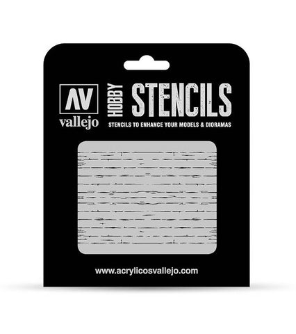 Vallejo Hobby Stencils: Wood Texture Num. 1 Scale 1/35 125x125mm - STUFFHUNTER
