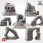 Berg Mountain Hügel Terrain Gelände - Auswahl unbemalt - STUFFHUNTER