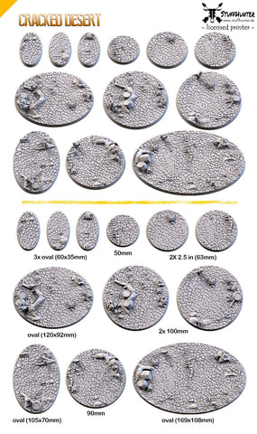 Cracked Desert Bases (Rund / Oval) - STUFFHUNTER