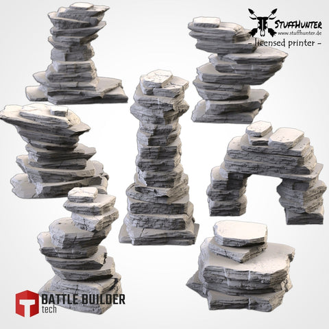 Desert Mountains Terrain Gelände - Auswahl unbemalt - STUFFHUNTER