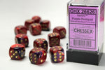 Dice Block Gemini - 16mm (12) - Purple-Red / Gold - STUFFHUNTER