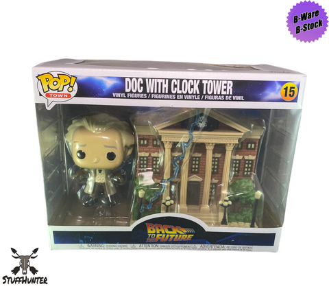 Funko POP! Back to Future Doc with Clock Tower # 15 - B-Ware 2nd Life Neu IDB17 - STUFFHUNTER