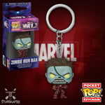 FUNKO POP! Marvel What If...? Zombie Iron Man - Pocket Keychain - Neu - STUFFHUNTER