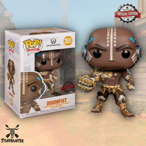 Funko POP! Overwatch Doomfist # 351 - Special Edition Leopard – NEU - STUFFHUNTER