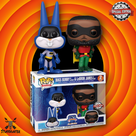 Funko POP! Space Jam Bugs Bunny LeBron James 2-Pack - Special Edition - Neu - STUFFHUNTER