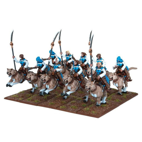 Kings of War - Basilean Sisterhood Panther Lancer (10) - STUFFHUNTER