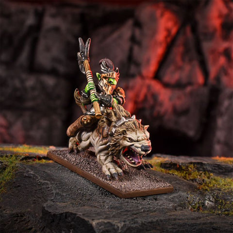 Kings of War - Goblinkönig auf Schlundbestie - STUFFHUNTER