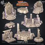 Tempel Set - Portale Anrufkreise Brunnen Bits - Terrain Essentials Interiors - STUFFHUNTER